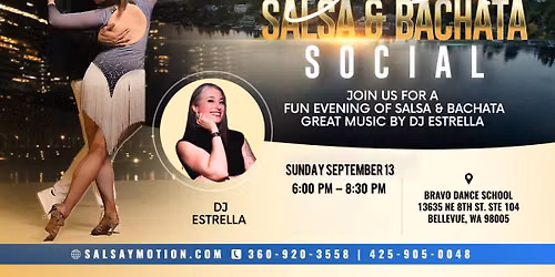 \ud83c\udf07 Sunset Salsa Bachata Social \ud83c\udf89 DJ Estrella