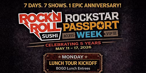 5 Year Anniversary of Rock n Roll Sushi 