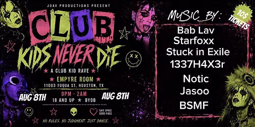 Club kids never die