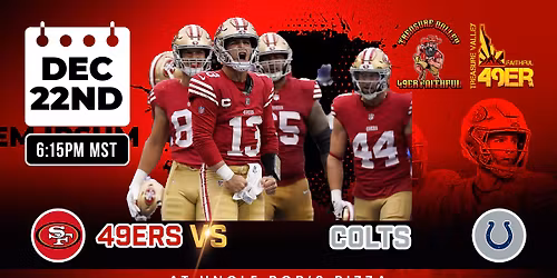 \ud83c\udf19 Red & Gold Rodeo \u2014 MNF Showdown: 49ers vs Colts at Uncle Bob\u2019s! \ud83e\udd20\ud83d\udd25