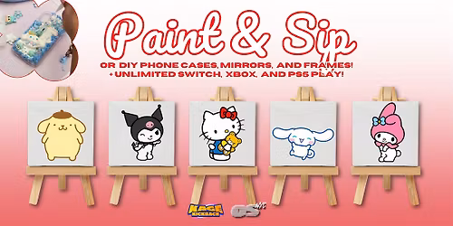 Sanrio themed Craft Caf\u00e9: Paint & Sip, DIY Charm Phone Cases | Mother's Day