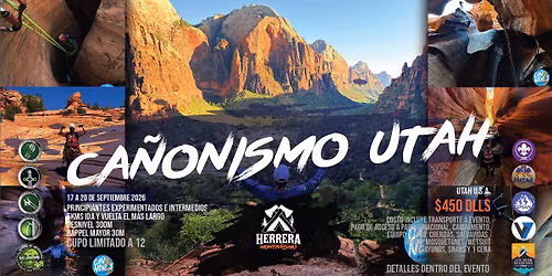 Ca\u00f1onismo Utah 2026 Septiembre