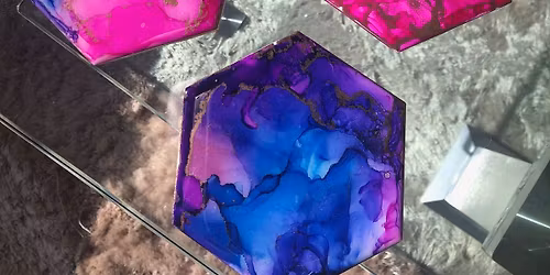 Alcohol Ink and Resin at Glendale