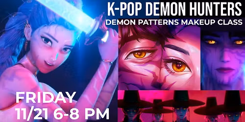 K-Pop Demon Hunters Demon Patterns Makeup Class