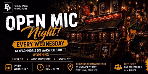 PIP Open Mic | O\u2019Connors | Worthing