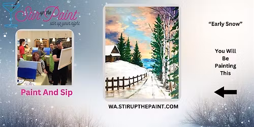 Seattle Paint and Sip, Paint Party, Paint Night With Stir Up The Paint