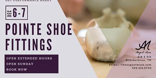 Pointe Shoe Fittings - Extended Hours