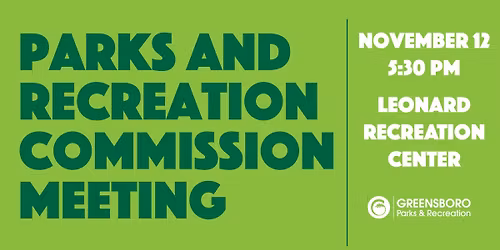 Greensboro Parks and Recreation Commission Meeting