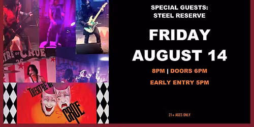Theatre of Crue Motley Crue Tribute at Jergels