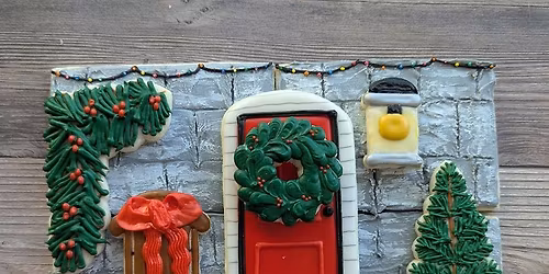 Royal Icing 101: Christmas Porch Scene Sugar Cookie Decorating Class