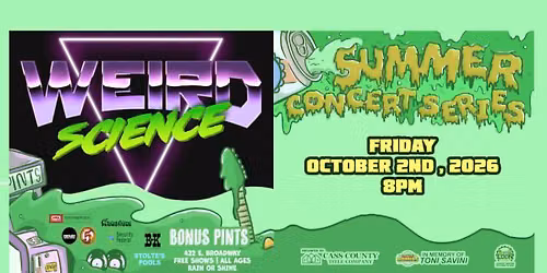 Weird Science LIVE at Bonus Pints!