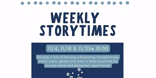 Weekly Storytimes