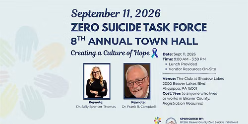 2026 Zero Suicide Town Hall: Creating A Culture of Hope