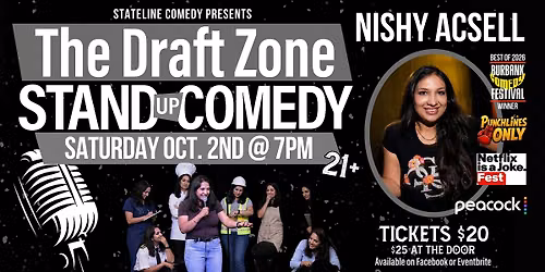 Nishy Acsell LIVE Comedy @ The Draft Zone!