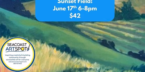 Acrylic Painting Workshop: Sunset Fields! $42