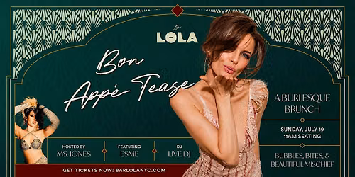Bon App\u00e9-Tease! Burlesque Brunch @ Bar Lola