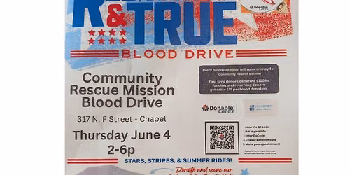 Community Rescue Mission Blood Drive