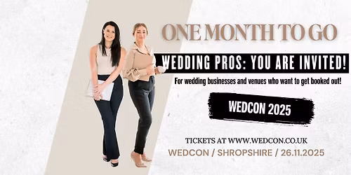Wedcon 2025 - The Wedding Industry's Must Attend Event