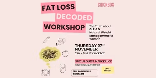 Fat Loss Decoded Workshop