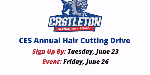 CES Annual Hair Cutting Drive (Sign Up by June 23)