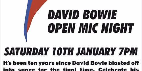 David Bowie Open Mic Night