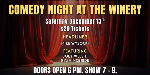 Comedy Night at Greenhouse Winery