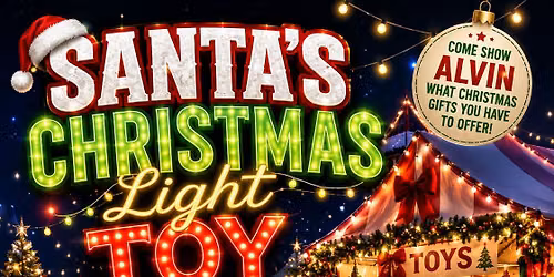 Santa's Christmas light Toy Market 