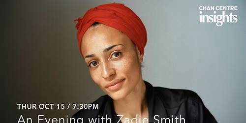 An Evening with Zadie Smith