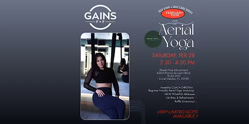 Beginner Friendly Aerial Yoga, FFGAINS Athleisure Preview & Social Mixer!
