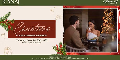 Christmas Day Four Course Dinner