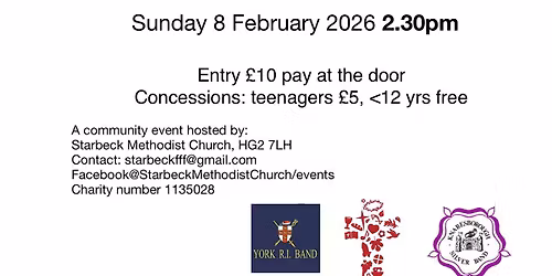 Knaresborough Silver Band and York Railway Institute Band  in a joint concert