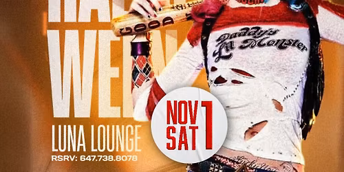 ISRAELI HALLOWEEN PARTY \u2022 SATURDAY, NOVEMBER 1ST \u2022 LUNA LOUNGE