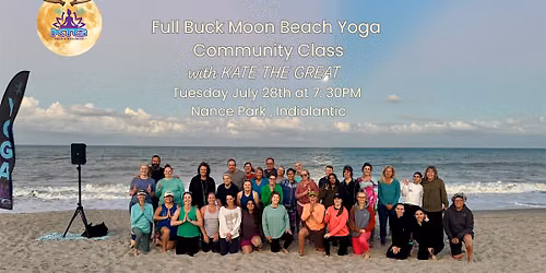 Full Buck Moon Beach Yoga Community Class with KTG