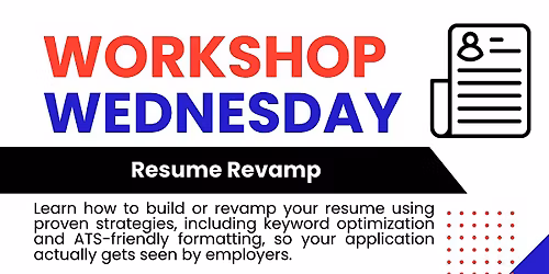 Workshop Wednesday: Resume Revamp