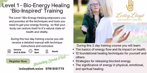 BIO INSPIRED, Level 1 Bio Energy Healing
