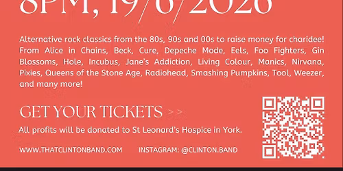 Clinton Charity Gig 4 St Leonard\u2019s Hospice
