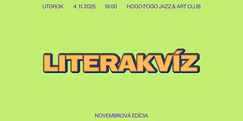 Literakv\u00edz 11\/2025 @ Hogo Fogo Jazz & Art Club