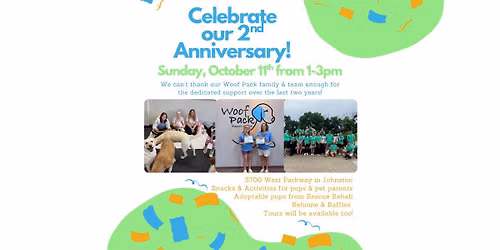 Woof Pack\u2019s 2nd Anniversary! \ud83d\udc9a\ud83d\udc99\ud83d\udc9b