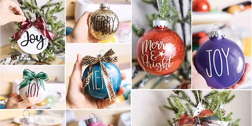 Glitter Ornaments Class- Make TWO