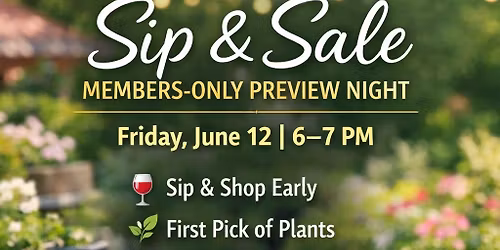 Members-Only Sip & Sale Preview Night