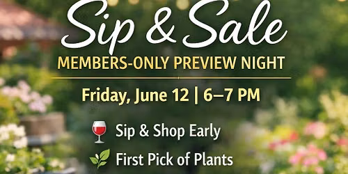 Members-Only Sip & Sale Preview Night