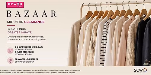 New2U by SCWO Mid-year Bazaar 2026