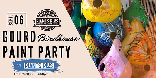 Gourd Birdhouse Paint Party