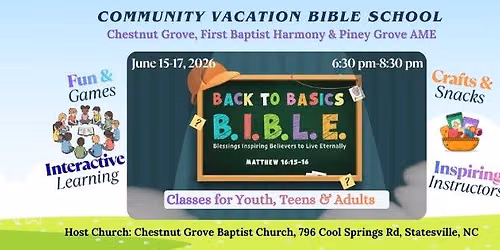 2026 Community Vacation Bible School