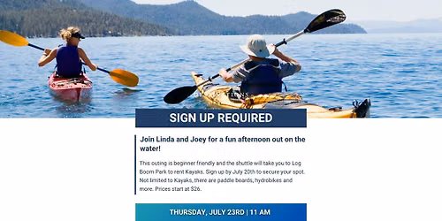 Complimentary Beginner Kayaking