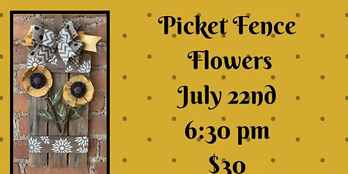 Picket fence flowers