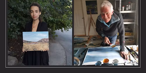 KUNSTUTSTILLING P\u00c5 LITTERATURTUNET - med Sara van der Moer og Ivar Andreas Vaa