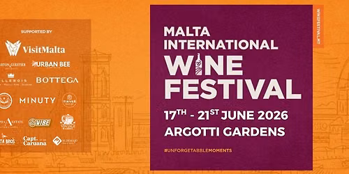 Malta International Wine Festival 2026 : Argotti Gardens
