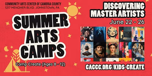 Discovering Master Artists (Camp Create - Ages 8 - 12)