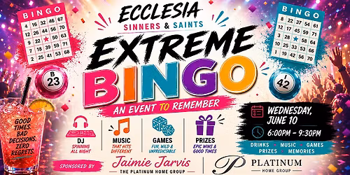 Sinners & Saints EXTREME BINGO!